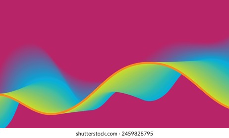Rainbow wavy gradient background. blurred background. Background for web cover, presentation, banner, poster.