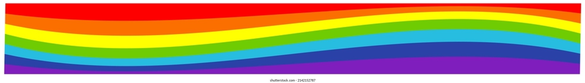 Rainbow weather, happiness, nature concept illustration, graphic. Symbolic flag of LMBTQ+ 