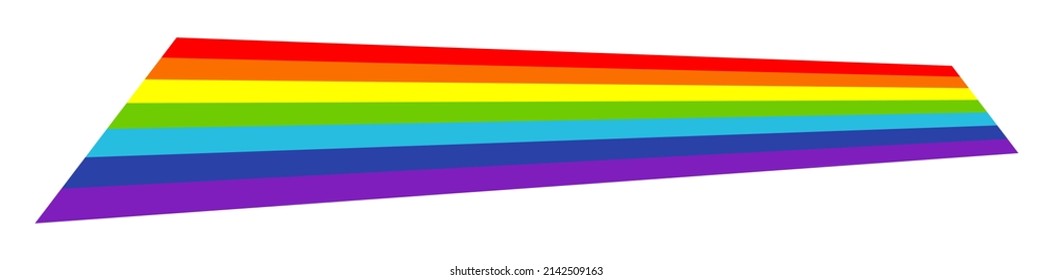 Rainbow weather, happiness, nature concept illustration, graphic. Symbolic flag of LMBTQ+ 