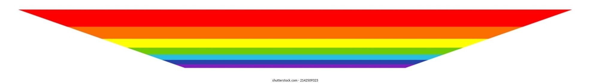 Rainbow weather, happiness, nature concept illustration, graphic. Symbolic flag of LMBTQ+ 