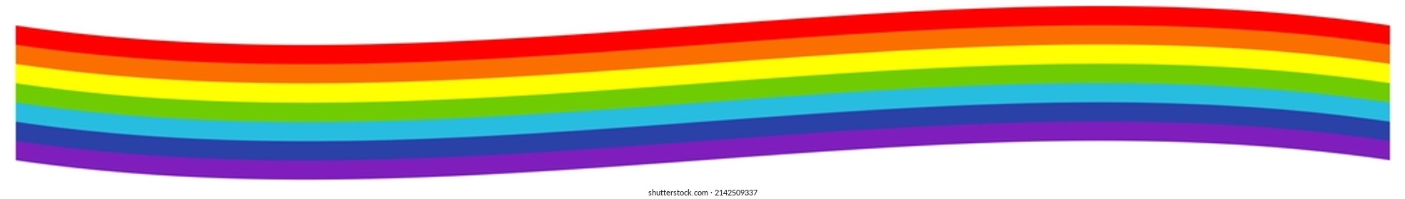 Rainbow weather, happiness, nature concept illustration, graphic. Symbolic flag of LMBTQ+ 