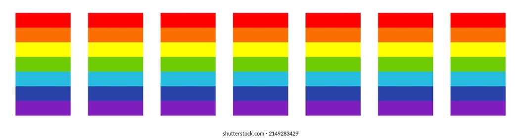 Rainbow weather, happiness, nature concept illustration, graphic. Symbolic flag of LMBTQ+ 