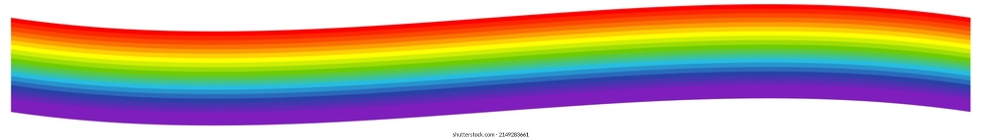 Rainbow weather, happiness, nature concept illustration, graphic. Symbolic flag of LMBTQ+ 