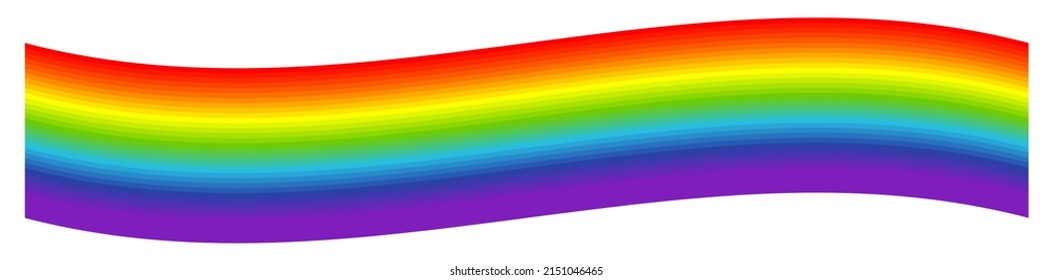 Rainbow weather, happiness, nature concept illustration, graphic. Symbolic flag of LMBTQ+ 