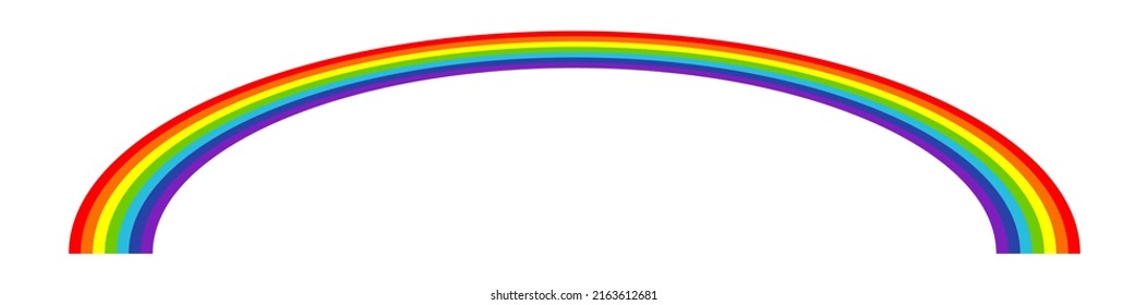 Rainbow weather, happiness, nature concept illustration, graphic. Symbolic flag of LMBTQ+ 