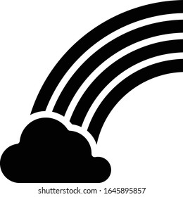 Rainbow - Weather icon set. High quality solid vector illustration for website and mobile application.