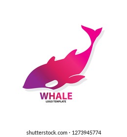 rainbow whale logo