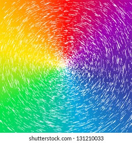 Rainbow whirlpool abstract vector background
