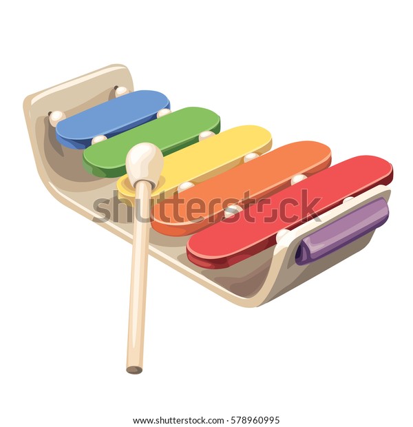 wooden rainbow xylophone