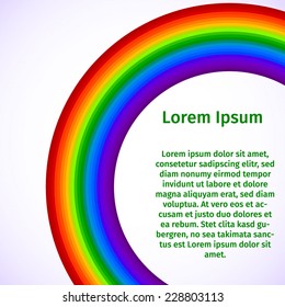 Rainbow for your business presentation