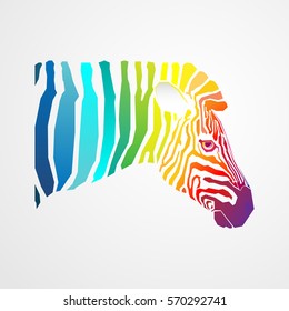 Rainbow zebra.