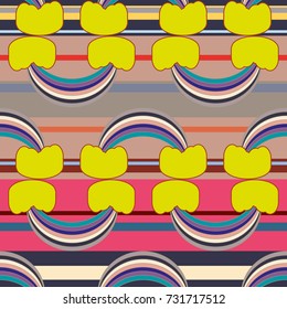 Rainbows design for textile, interior design, linens, etc. Cute abstract kids background.