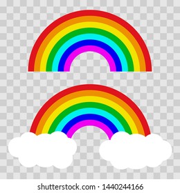 Rainbows icons. Graphic template. Vector illustration