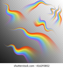 Rainbows object set. EPS 10 vector file included