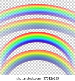 Rainbows. Two sizes and two color combinations. To use full arcs release clipping masks, and release top opacity masks for the bigger ones. Change the degree of transparency at your discretion