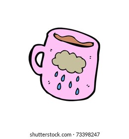raincloud mug cartoon