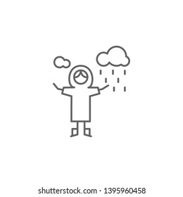 Raincoat, adventure icon. Element of adventure icon. Thin line icon for website design and development, app development. Premium icon