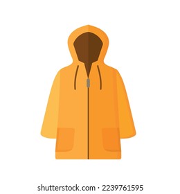 Raincoat clothes isolated vector illustration