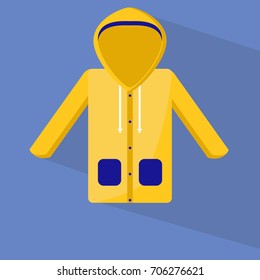 Raincoat Flat Icon