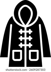 Raincoat Glyph Icon Vector Design
