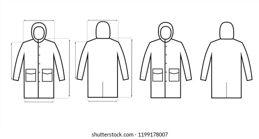 raincoat hood size scheme