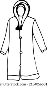 Raincoat Clipart Black And White