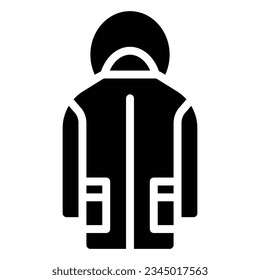 Raincoat icon or logo illustration