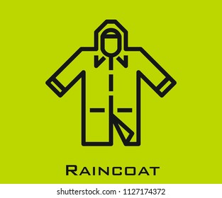 Raincoat Icon Signs