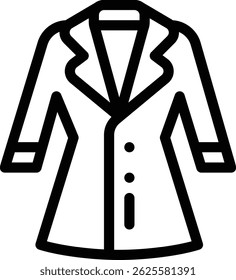 raincoat icon. Thin Linear Style Design Isolated On White Background