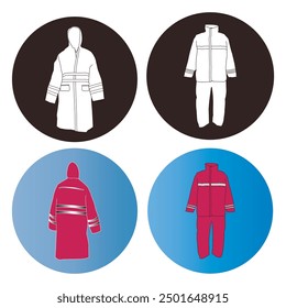 raincoat icon vector illustration symbol design