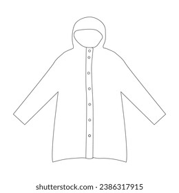 Vektorgrafik-Vektorgrafik-Design von Raincoat