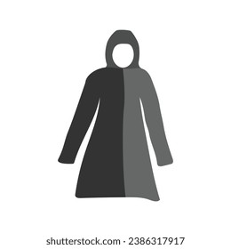 Raincoat icon vector illustration template design