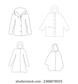 Raincoat icon vector illustration template design