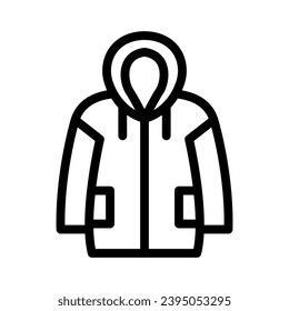 raincoat line icon illustration vector graphic. Simple element illustration vector graphic, suitable for app, websites, and presentations isolated on white background