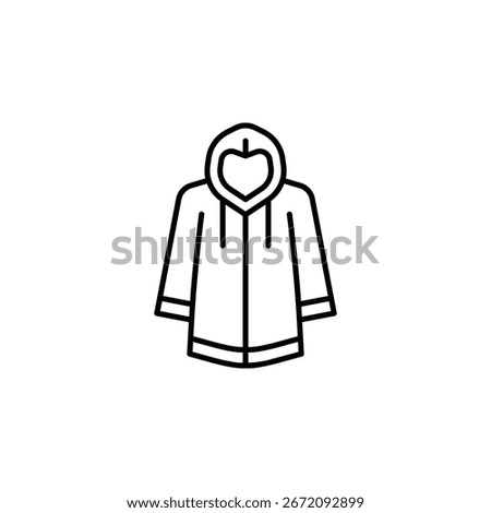 Raincoat vector icon. Adventure icon line style. perfect use for logo, presentation, website, and more. modern icon design outline style