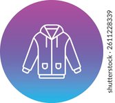 Raincoat vector icon. Can be used for printing, mobile and web applications.