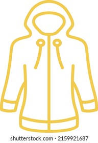 Raincoat vector icon. Can be used for printing, mobile and web applications.