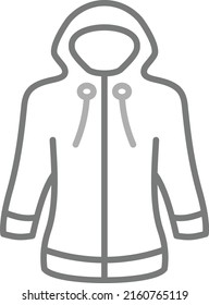 Icono vectorial de la capa de lluvia. Se puede usar para imprimir, móviles y aplicaciones web.