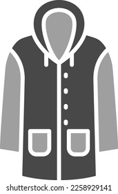 Raincoat vector icon. Can be used for printing, mobile and web applications.