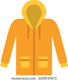 Raincoat vector icon. Can be used for printing, mobile and web applications.