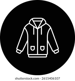 Raincoat vector icon. Can be used for printing, mobile and web applications.