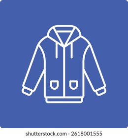 Raincoat vector icon. Can be used for printing, mobile and web applications.