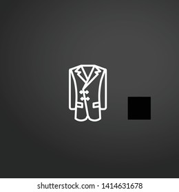 Raincoat vector icon. Raincoat concept stroke symbol design. Thin graphic elements vector illustration, outline pattern for your web site design, logo, UI. EPS 10.