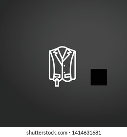 Raincoat vector icon. Raincoat concept stroke symbol design. Thin graphic elements vector illustration, outline pattern for your web site design, logo, UI. EPS 10.