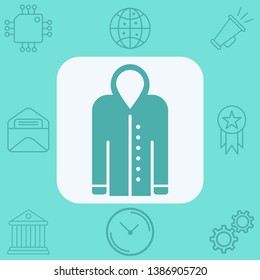 Raincoat vector icon sign symbol