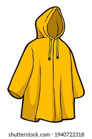 raincoat vector illustration.
isolated on white background.top view