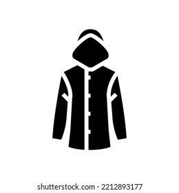 raincoat yellow autumn glyph icon vector. raincoat yellow autumn sign. isolated symbol illustration