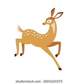 The Raindeer Cartoon Illustration Vector