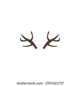 Raindeer horn color icon. Elements of winter wonderland multi colored icons. Premium quality graphic design icon on white background