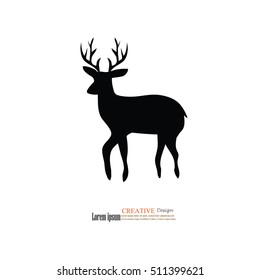 raindeer icon.vector illustration.
